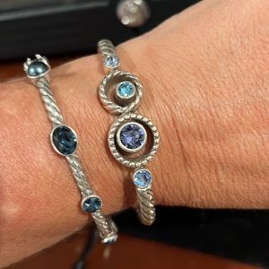 A pair of Brighton, authentic bracelets with stones